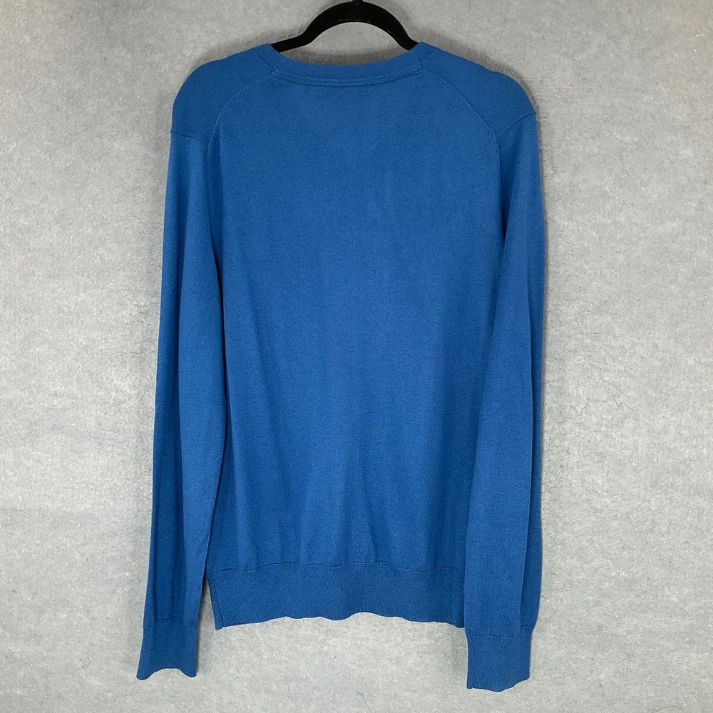 Banana Republic Luxury Blend V-Neck Sweater‎ Silk Cashmere Cotton Sz L Pullover